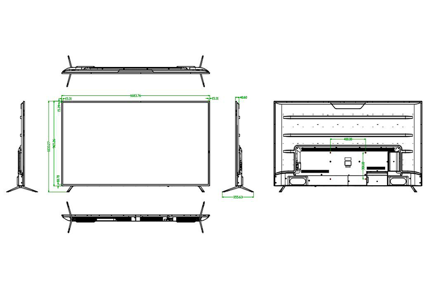 Информационный дисплей BOE 75" SL75AP-PBMM04