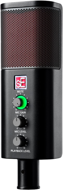 USB микрофон sE Electronics [NEOM USB] профессиональный конденсаторный с функцией plug-and-play, совместимый с настольными и мобильными устройствами, кардиоида, 20 Гц - 20 кГц, 24 Бит / 192 кГц, выход на наушники, микрофонная стойка в комплекте