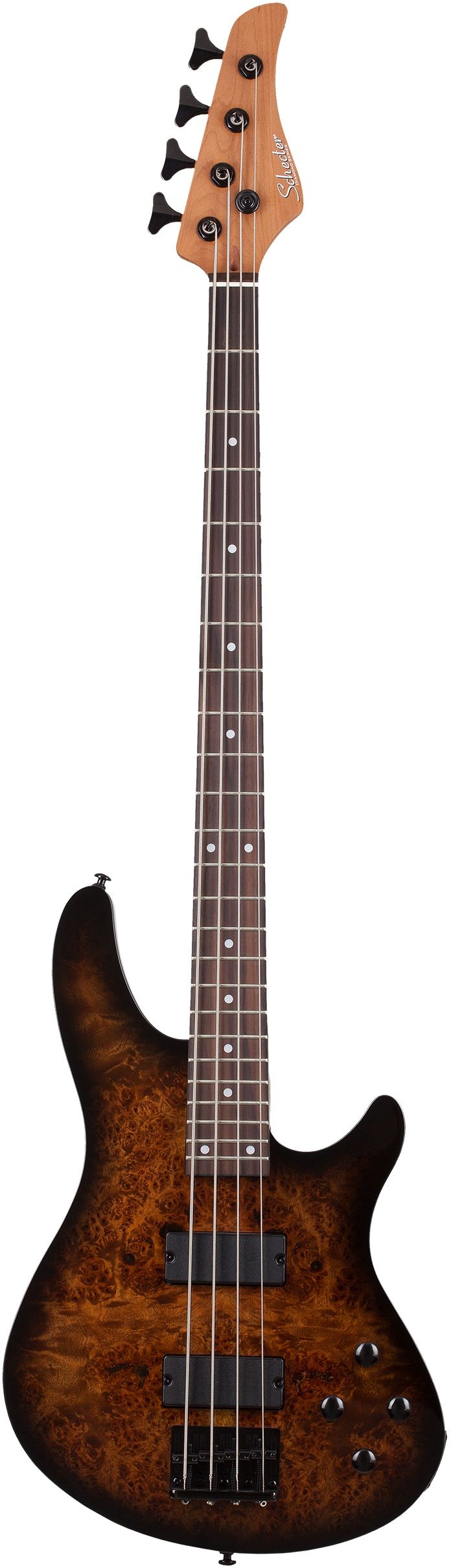 Бас-гитара SCHECTER C-4 STANDARD TOBACCO BURL