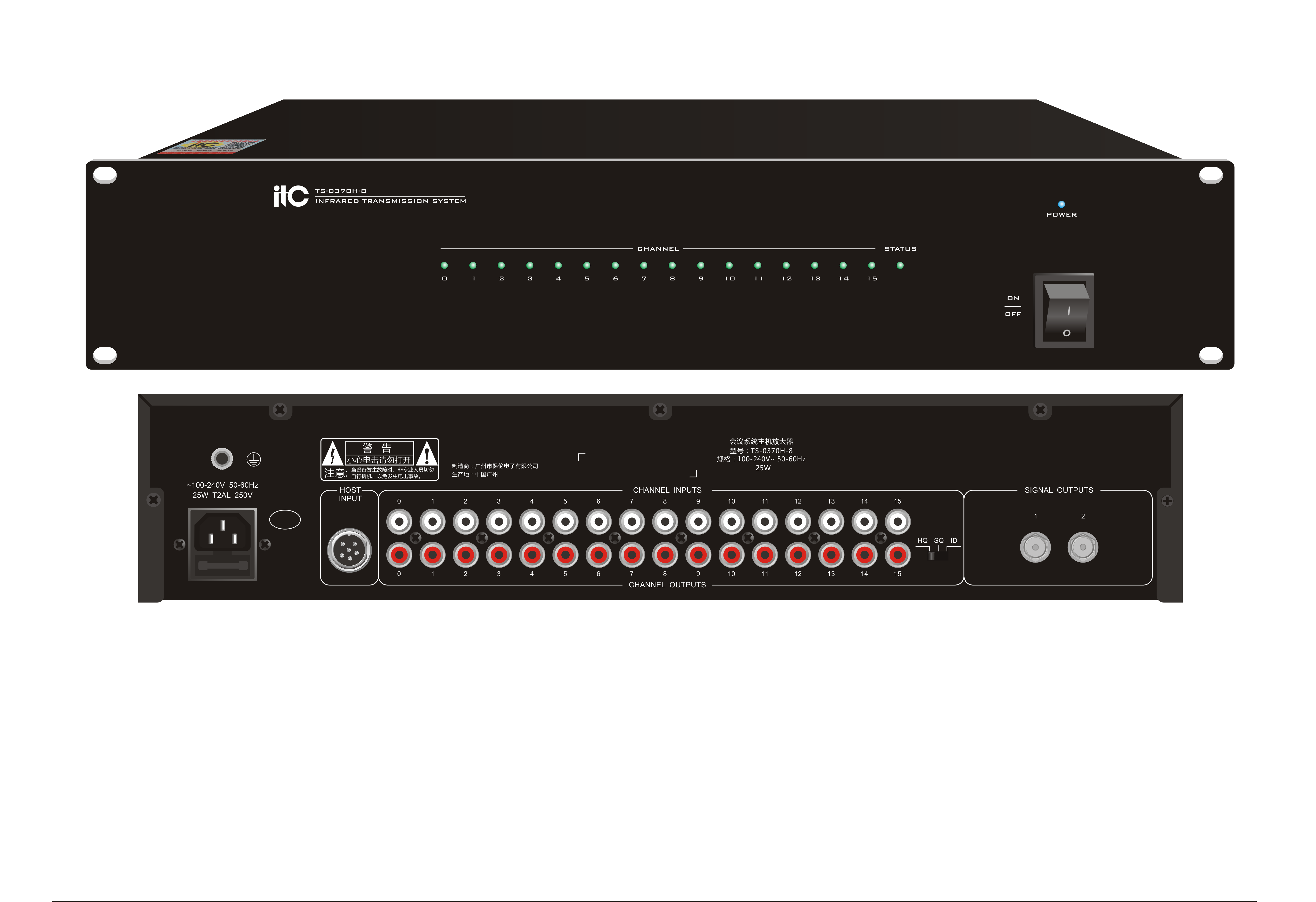 ITC TS-0370H-8 Контроллер синхроперевода 8 каналов
