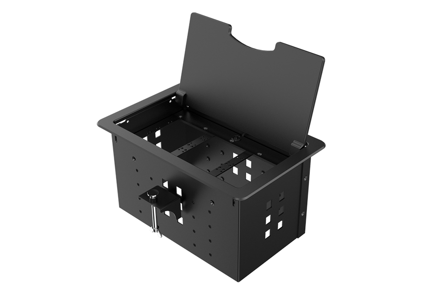 Прямоугольный металлический корпус Wize Pro WRTS-12BOX-B